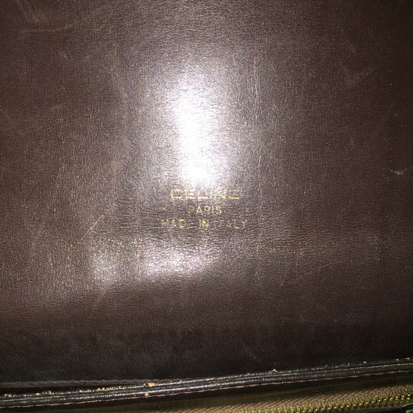 Celine Vintage  Leather and Canvas Shoulder Bag - Picture 8 of 14